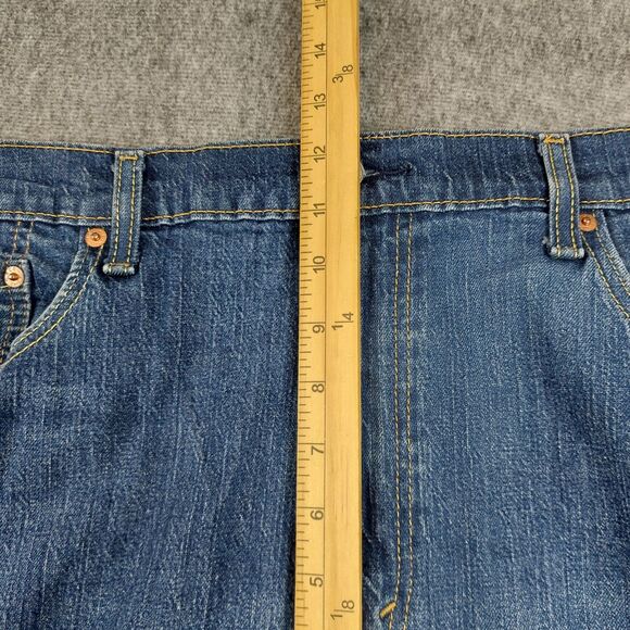 Levi’s 502 Jeans Men's 40x30 (Fit 38x28.5) Blue Regular Taper Medium Wash - Picture 7 of 9